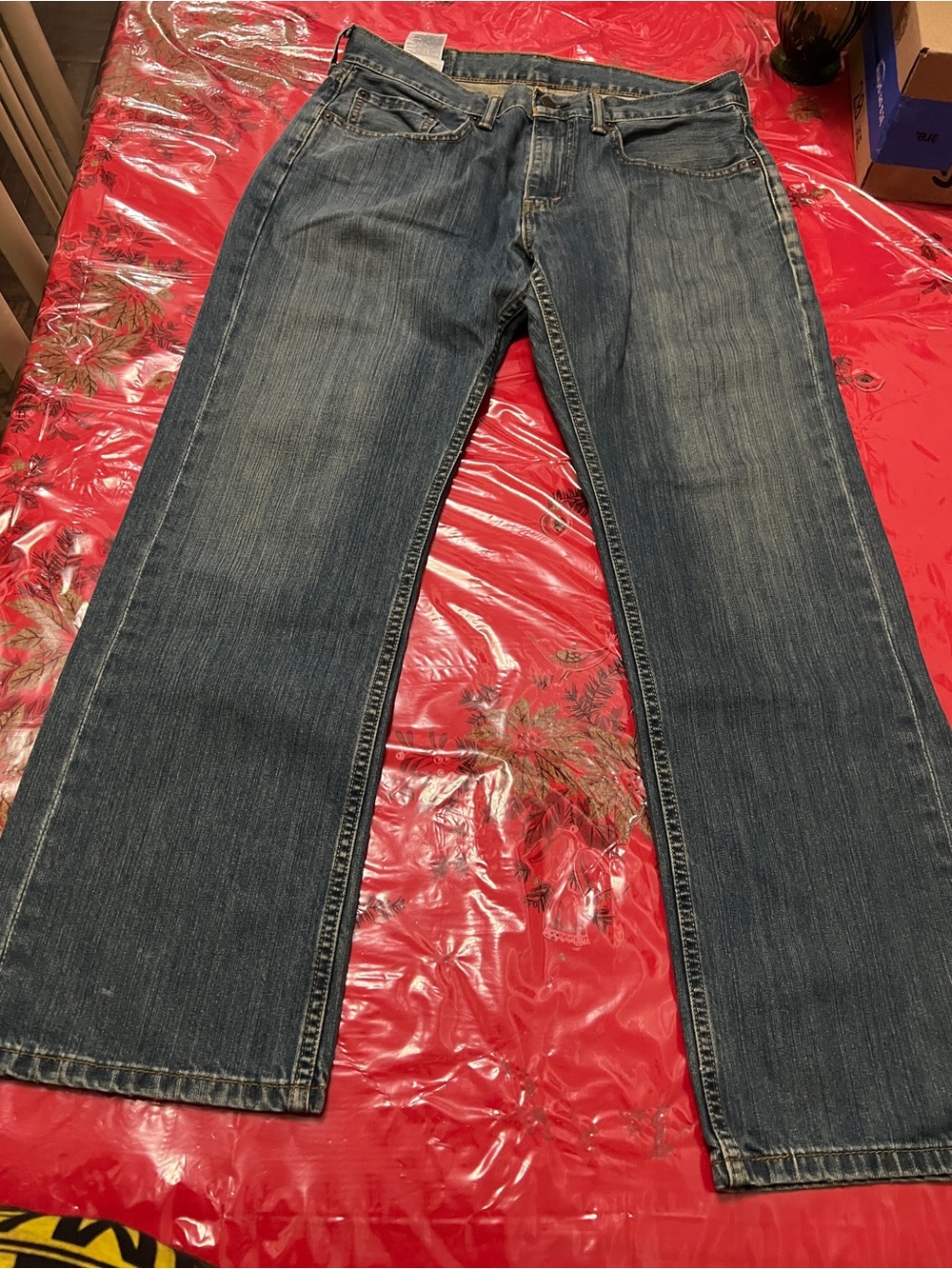 Levi's 559 Mens Jean 32x30 Relaxed Fit Straight Cut Blue Dark Wash 100% cotton